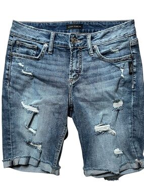 Silver Jeans Suki Ripped Bermuda Short